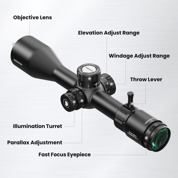 DISCOVERYOPT EDGENII 3-15X50SFIR FFP-Z Rifle Scope