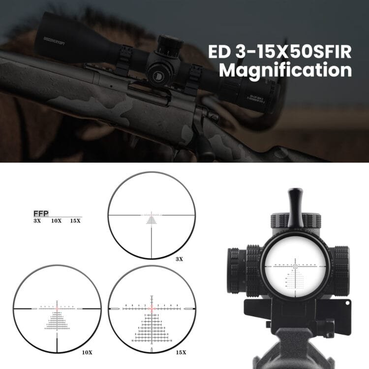 DISCOVERYOPT EDGENII 3-15X50SFIR FFP-Z Rifle Scope