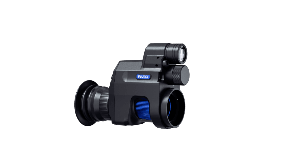 PARD NV007V2 PRO Digital Night Vision Scope Attachment, 2K 2560x1440 HD Sensor, 1440x1080 OLED Display, Clip-on Rear Mount with Removable 5W IR Illuminator, 6000J Recoil Resistant for Hunting
