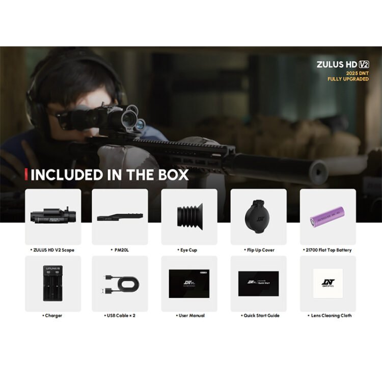 DNT ZULUS HD 3-12X V2 LRF Digital Night Vision Rifle Scope-1