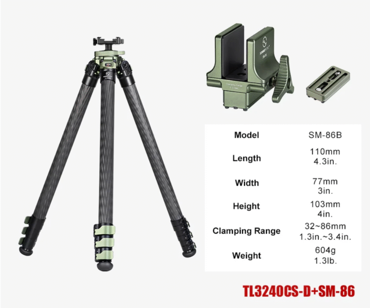 SUNWAYFOTO TL3240CS-D Carbon Fiber Tripod