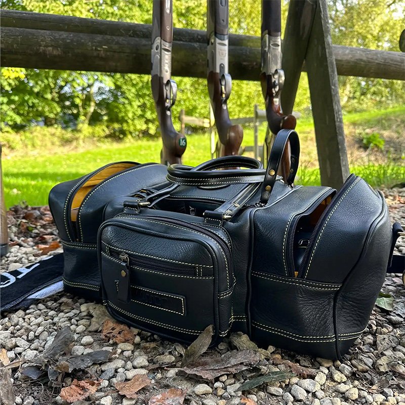 SWATCOM Black Leather Range Bag