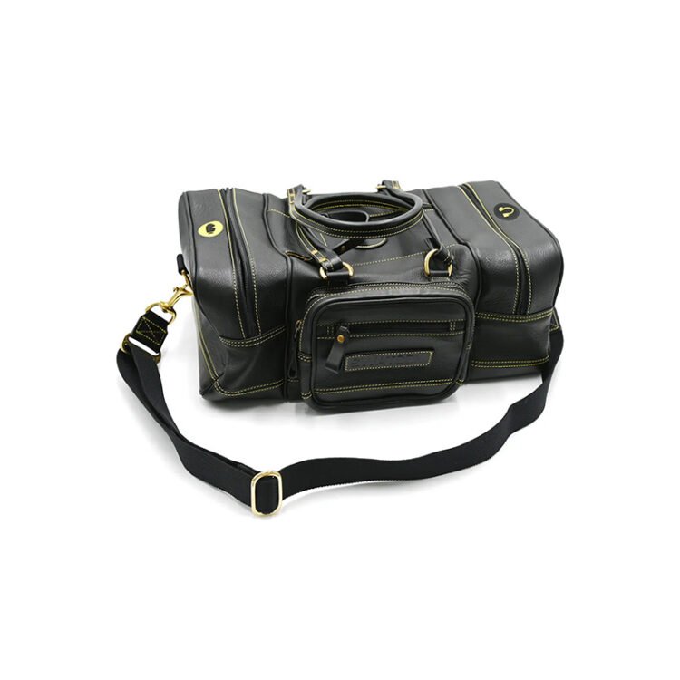 SWATCOM Black Leather Range Bag