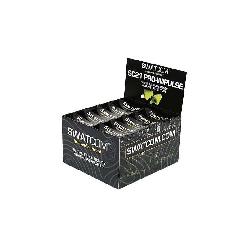 SWATCOM SC21 Pro Impulse Universal in ear hearing protection (10 Pack)