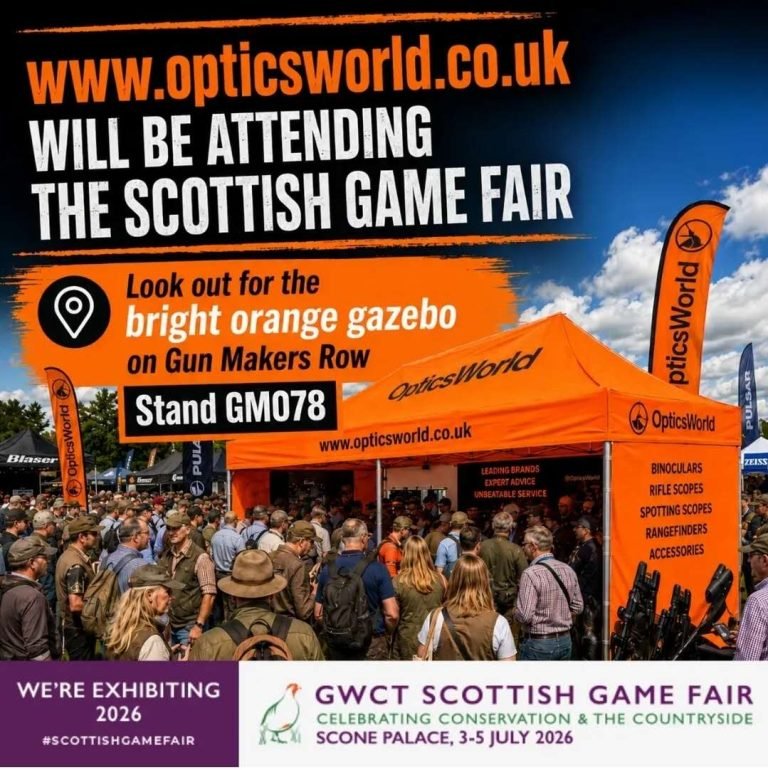 Optics World at the 2026 Scottish Game Fair – Thermal Imaging, Night Vision, Carbon Fiber Tripods & Precision Optics at Scone Palace