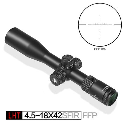 DISCOVERYOPT LHT 4.5-18x42 FFP MOA Illuminated Rifle Scope